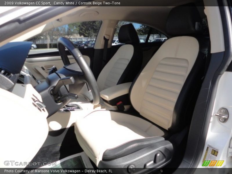 Candy White / Cornsilk Beige Two-Tone 2009 Volkswagen CC Sport
