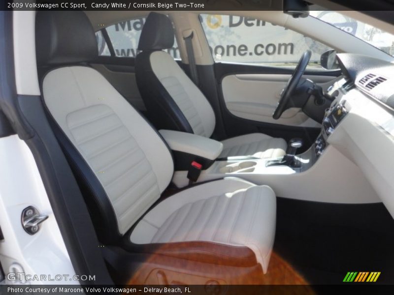 Candy White / Cornsilk Beige Two-Tone 2009 Volkswagen CC Sport