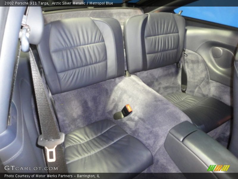 Arctic Silver Metallic / Metropol Blue 2002 Porsche 911 Targa