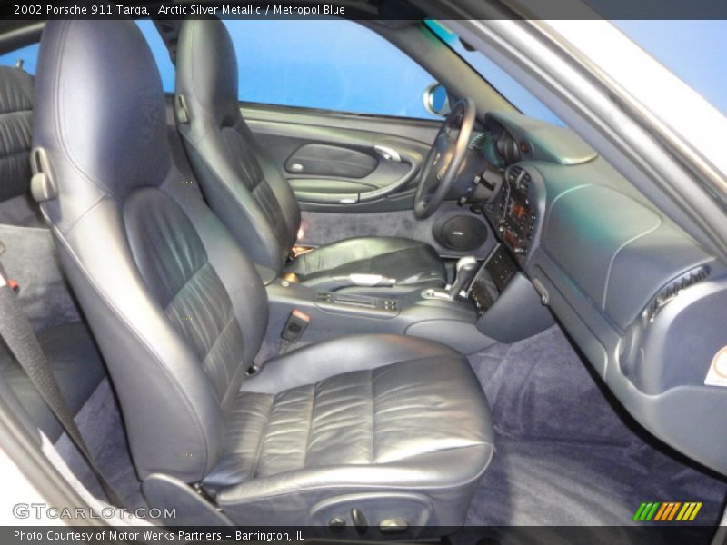 Arctic Silver Metallic / Metropol Blue 2002 Porsche 911 Targa