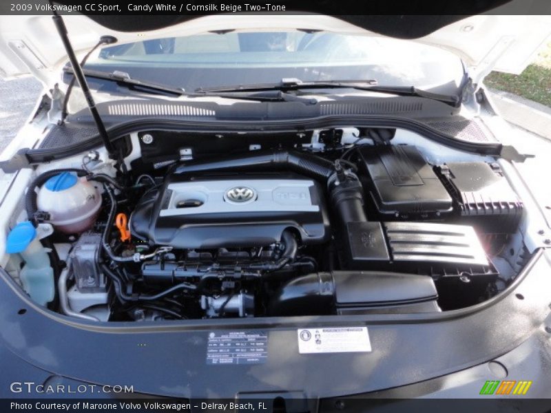 Candy White / Cornsilk Beige Two-Tone 2009 Volkswagen CC Sport