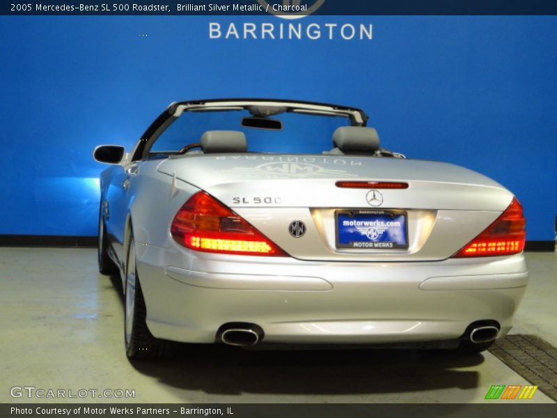 Brilliant Silver Metallic / Charcoal 2005 Mercedes-Benz SL 500 Roadster