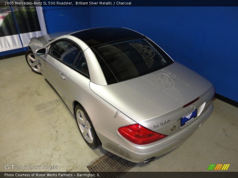 Brilliant Silver Metallic / Charcoal 2005 Mercedes-Benz SL 500 Roadster