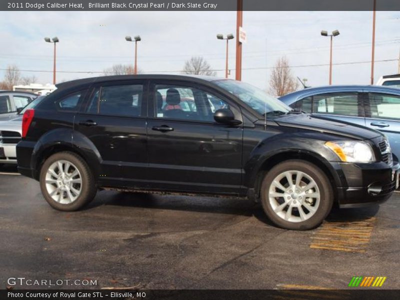 Brilliant Black Crystal Pearl / Dark Slate Gray 2011 Dodge Caliber Heat