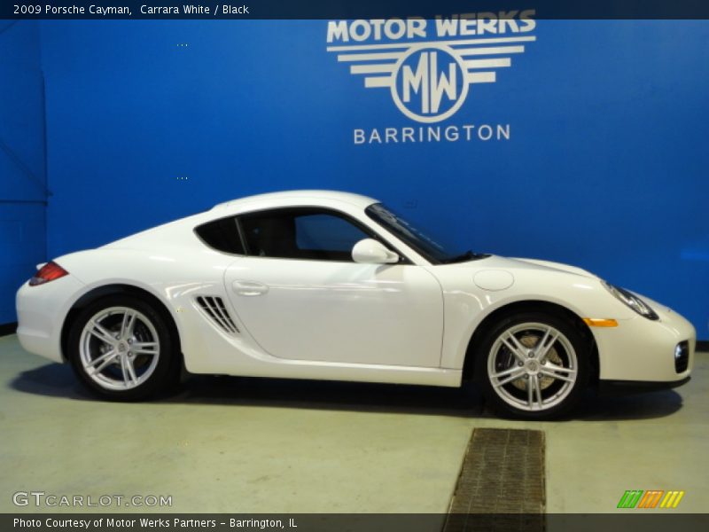 Carrara White / Black 2009 Porsche Cayman