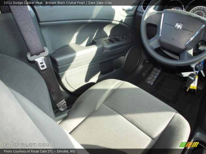 Brilliant Black Crystal Pearl / Dark Slate Gray 2011 Dodge Caliber Heat