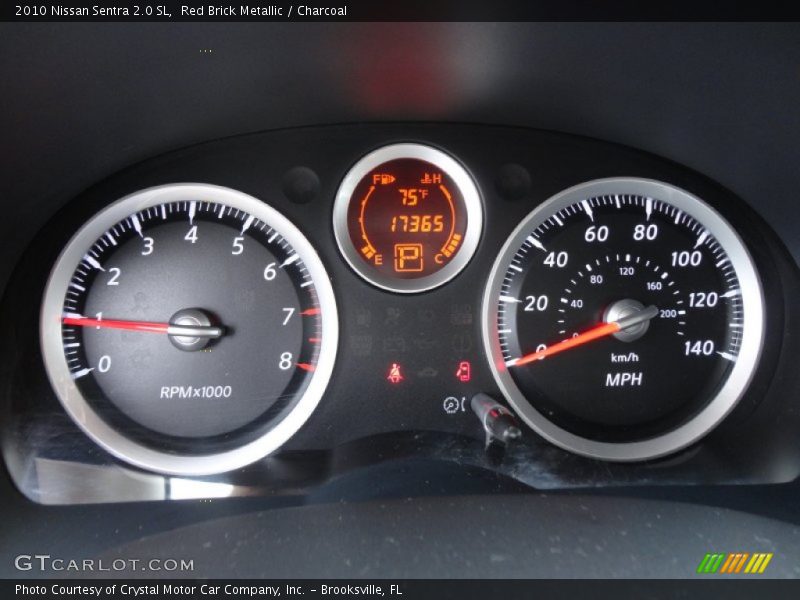 Red Brick Metallic / Charcoal 2010 Nissan Sentra 2.0 SL