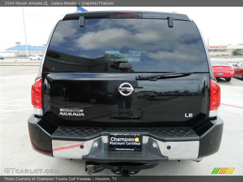 Galaxy Metallic / Graphite/Titanium 2004 Nissan Armada LE