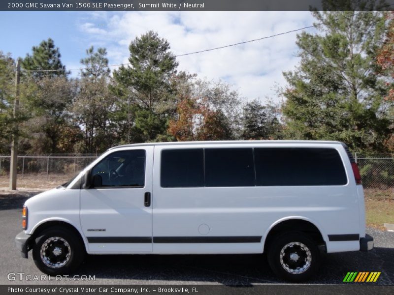 Summit White / Neutral 2000 GMC Savana Van 1500 SLE Passenger