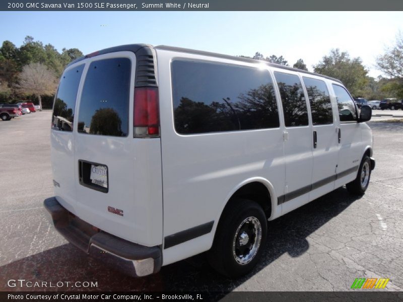 Summit White / Neutral 2000 GMC Savana Van 1500 SLE Passenger