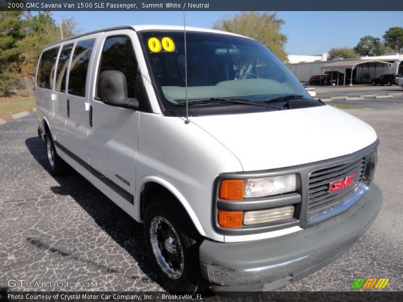 Summit White / Neutral 2000 GMC Savana Van 1500 SLE Passenger
