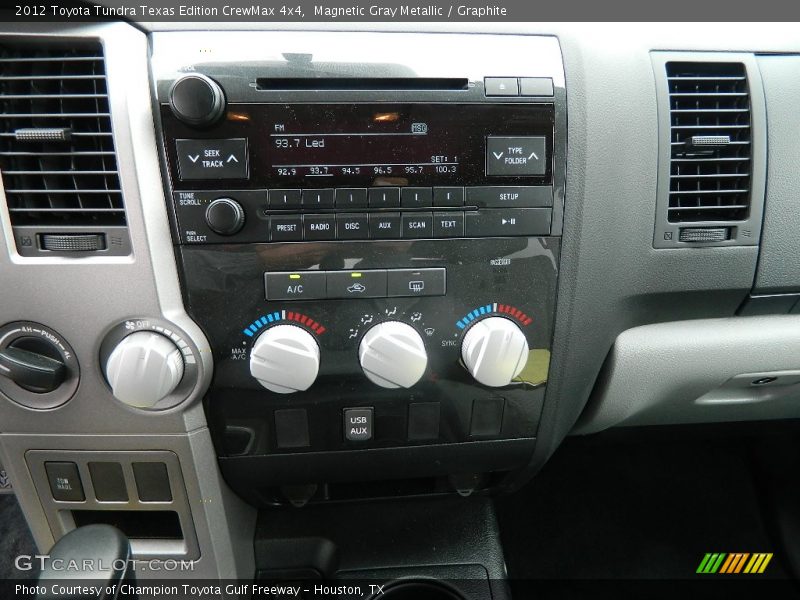 Magnetic Gray Metallic / Graphite 2012 Toyota Tundra Texas Edition CrewMax 4x4