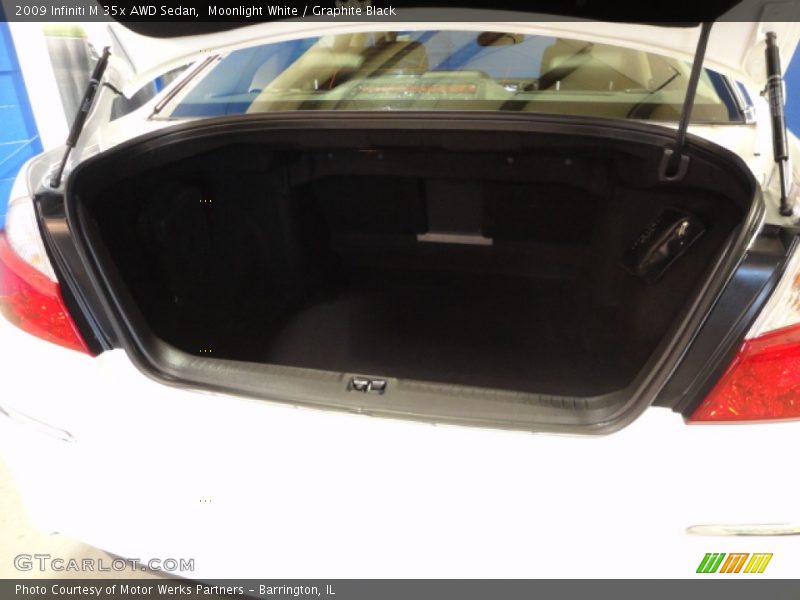 Moonlight White / Graphite Black 2009 Infiniti M 35x AWD Sedan