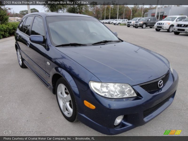 Midnight Blue Mica / Off Black 2003 Mazda Protege 5 Wagon