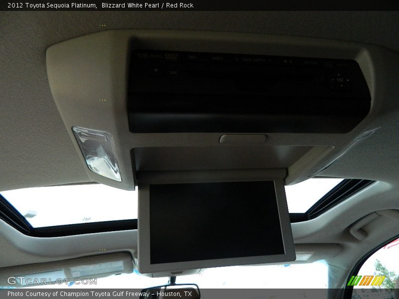 Blizzard White Pearl / Red Rock 2012 Toyota Sequoia Platinum