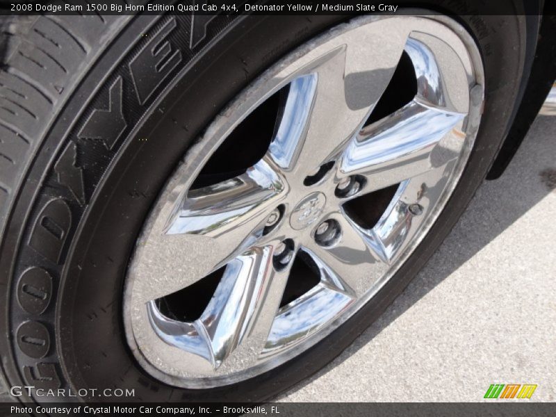 Detonator Yellow / Medium Slate Gray 2008 Dodge Ram 1500 Big Horn Edition Quad Cab 4x4