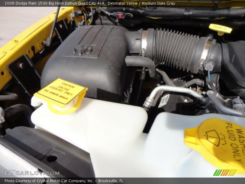 Detonator Yellow / Medium Slate Gray 2008 Dodge Ram 1500 Big Horn Edition Quad Cab 4x4
