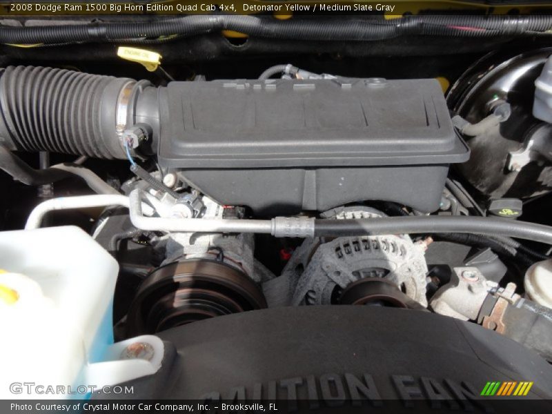 Detonator Yellow / Medium Slate Gray 2008 Dodge Ram 1500 Big Horn Edition Quad Cab 4x4