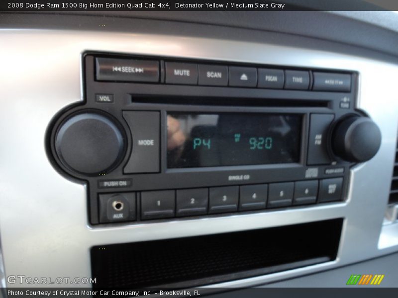 Detonator Yellow / Medium Slate Gray 2008 Dodge Ram 1500 Big Horn Edition Quad Cab 4x4