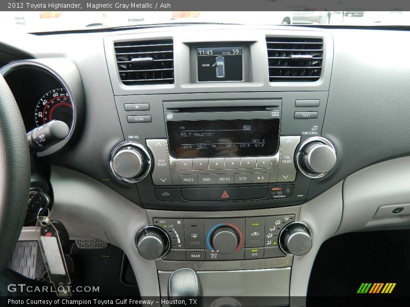 Magnetic Gray Metallic / Ash 2012 Toyota Highlander