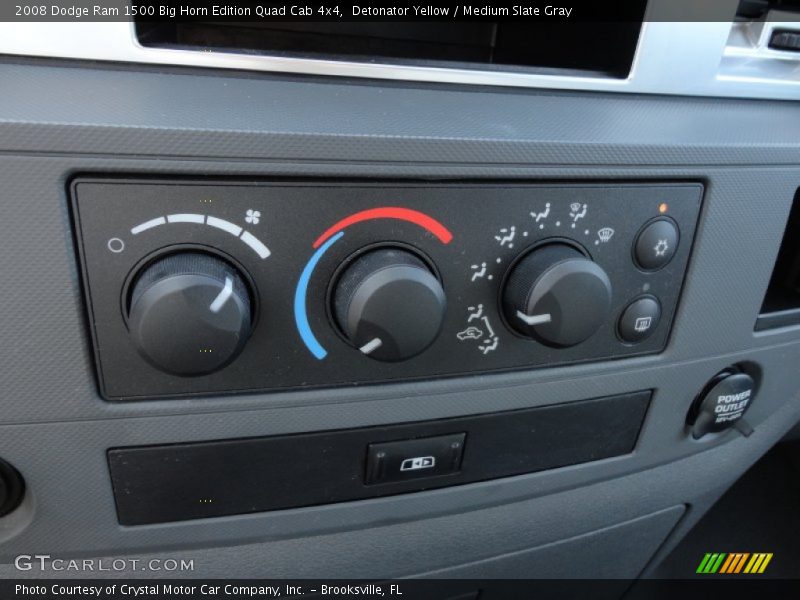 Detonator Yellow / Medium Slate Gray 2008 Dodge Ram 1500 Big Horn Edition Quad Cab 4x4