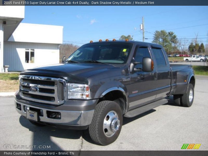 Dark Shadow Grey Metallic / Medium Flint 2005 Ford F350 Super Duty Lariat Crew Cab 4x4 Dually