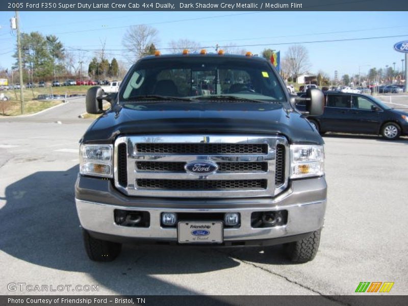 Dark Shadow Grey Metallic / Medium Flint 2005 Ford F350 Super Duty Lariat Crew Cab 4x4 Dually
