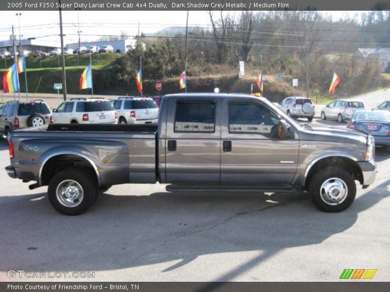 Dark Shadow Grey Metallic / Medium Flint 2005 Ford F350 Super Duty Lariat Crew Cab 4x4 Dually