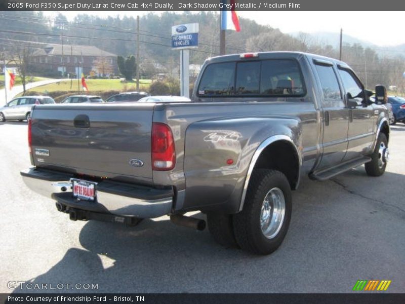 Dark Shadow Grey Metallic / Medium Flint 2005 Ford F350 Super Duty Lariat Crew Cab 4x4 Dually