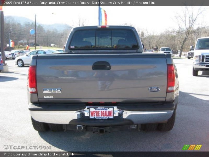 Dark Shadow Grey Metallic / Medium Flint 2005 Ford F350 Super Duty Lariat Crew Cab 4x4 Dually