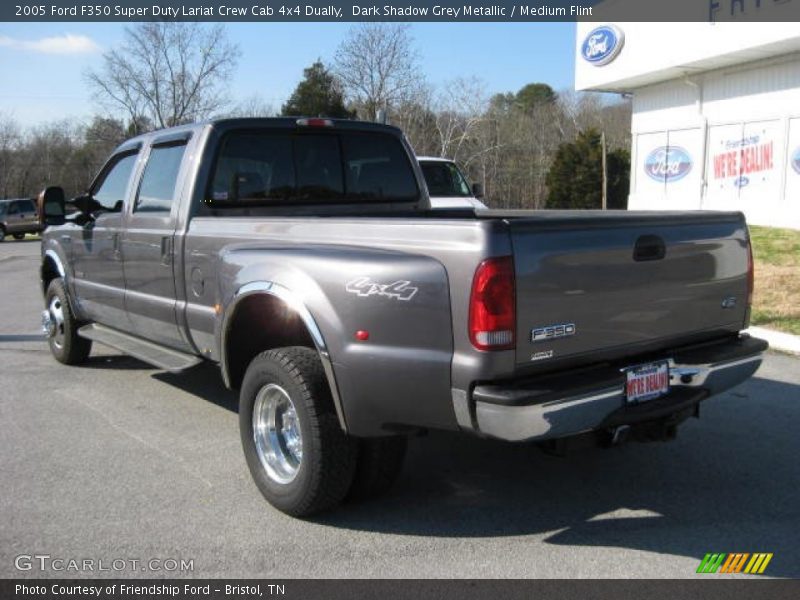 Dark Shadow Grey Metallic / Medium Flint 2005 Ford F350 Super Duty Lariat Crew Cab 4x4 Dually