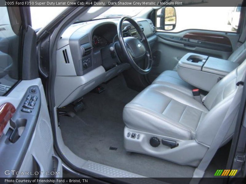 Dark Shadow Grey Metallic / Medium Flint 2005 Ford F350 Super Duty Lariat Crew Cab 4x4 Dually