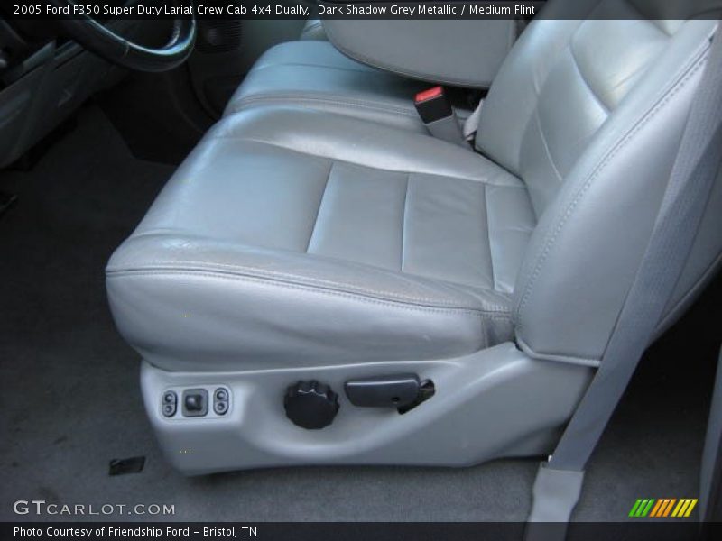 Dark Shadow Grey Metallic / Medium Flint 2005 Ford F350 Super Duty Lariat Crew Cab 4x4 Dually