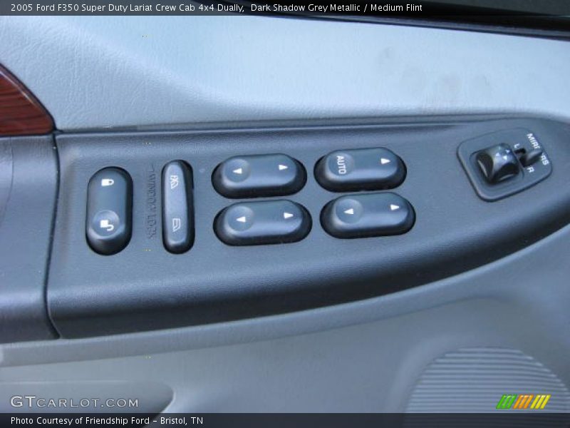 Dark Shadow Grey Metallic / Medium Flint 2005 Ford F350 Super Duty Lariat Crew Cab 4x4 Dually