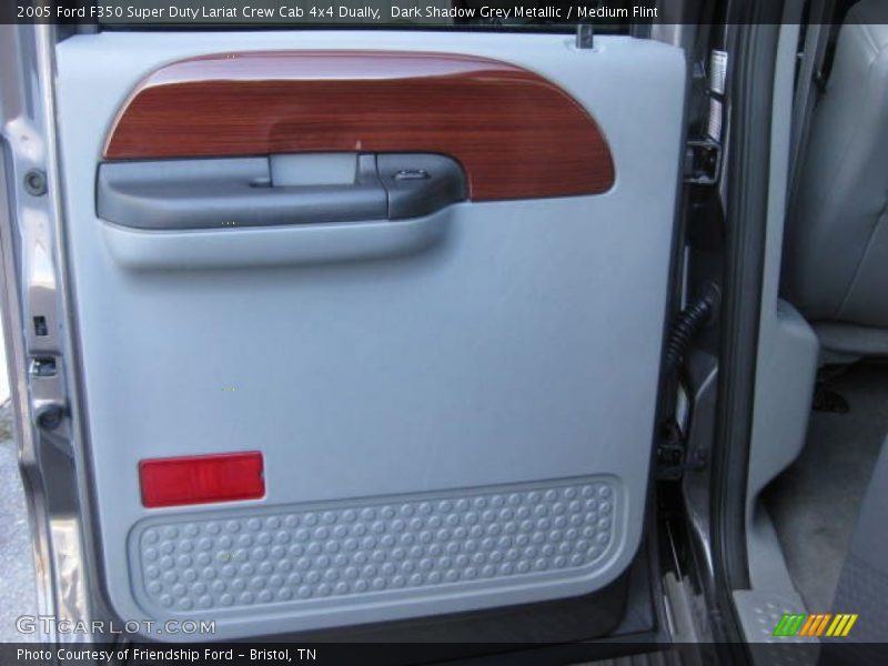 Dark Shadow Grey Metallic / Medium Flint 2005 Ford F350 Super Duty Lariat Crew Cab 4x4 Dually