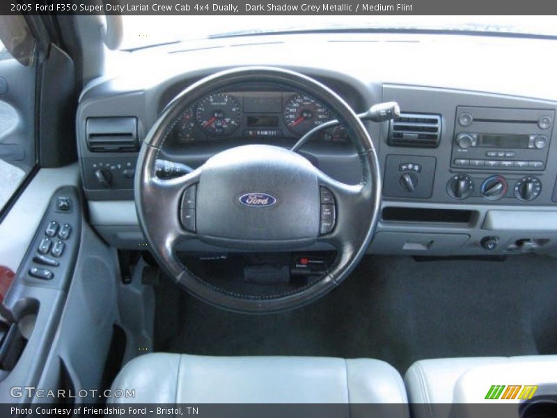 Dark Shadow Grey Metallic / Medium Flint 2005 Ford F350 Super Duty Lariat Crew Cab 4x4 Dually