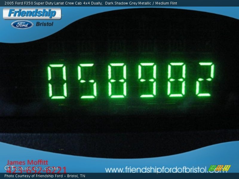 Dark Shadow Grey Metallic / Medium Flint 2005 Ford F350 Super Duty Lariat Crew Cab 4x4 Dually