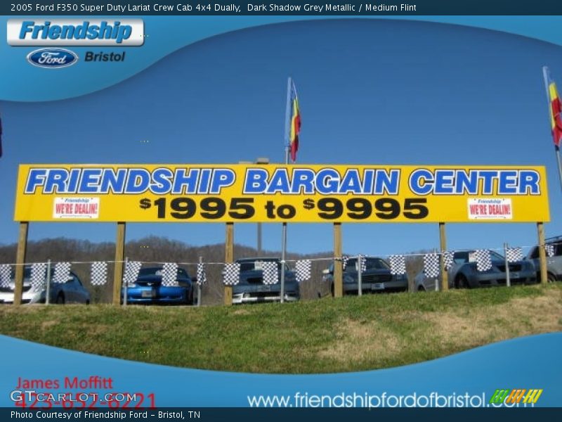 Dark Shadow Grey Metallic / Medium Flint 2005 Ford F350 Super Duty Lariat Crew Cab 4x4 Dually