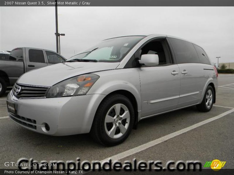 Silver Mist Metallic / Gray 2007 Nissan Quest 3.5