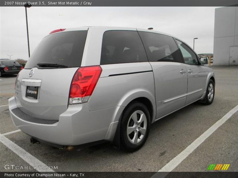 Silver Mist Metallic / Gray 2007 Nissan Quest 3.5