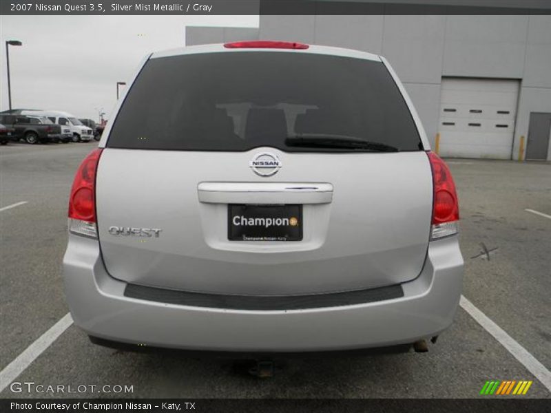 Silver Mist Metallic / Gray 2007 Nissan Quest 3.5