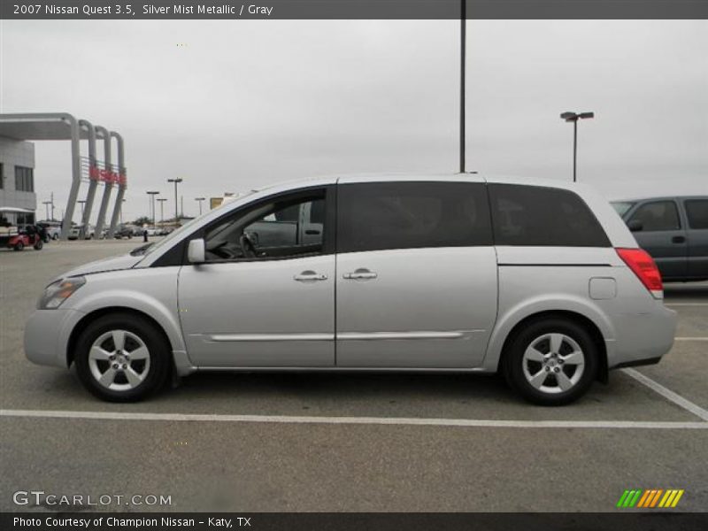 Silver Mist Metallic / Gray 2007 Nissan Quest 3.5