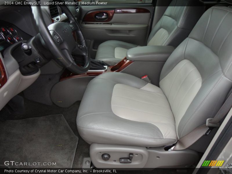Liquid Silver Metallic / Medium Pewter 2004 GMC Envoy SLT