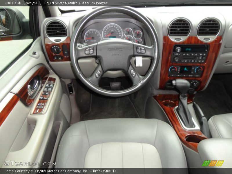 Liquid Silver Metallic / Medium Pewter 2004 GMC Envoy SLT