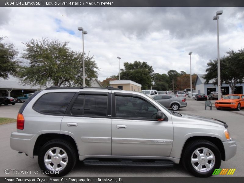 Liquid Silver Metallic / Medium Pewter 2004 GMC Envoy SLT