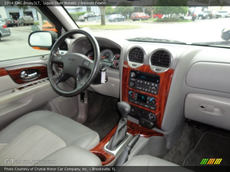 Liquid Silver Metallic / Medium Pewter 2004 GMC Envoy SLT