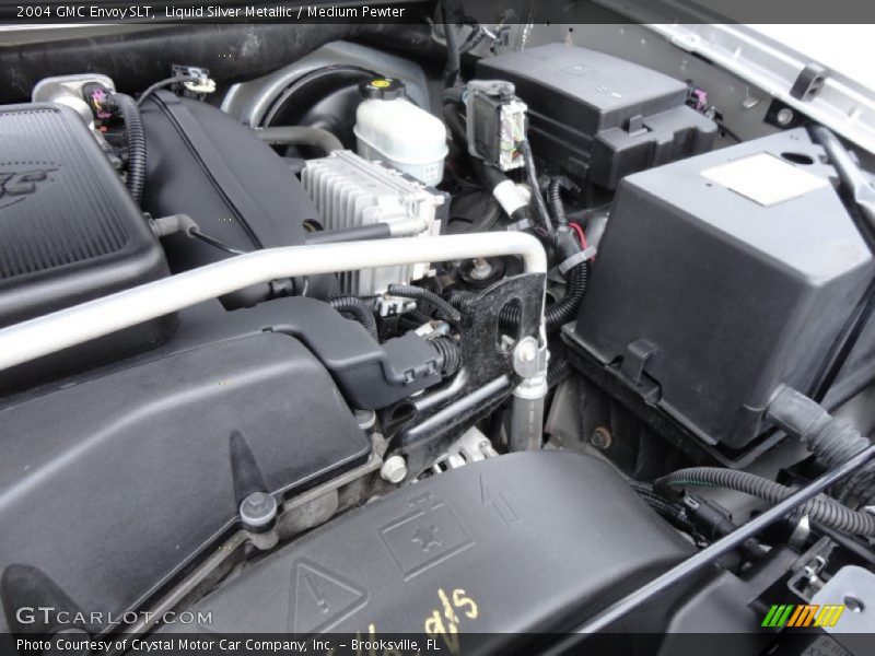 Liquid Silver Metallic / Medium Pewter 2004 GMC Envoy SLT