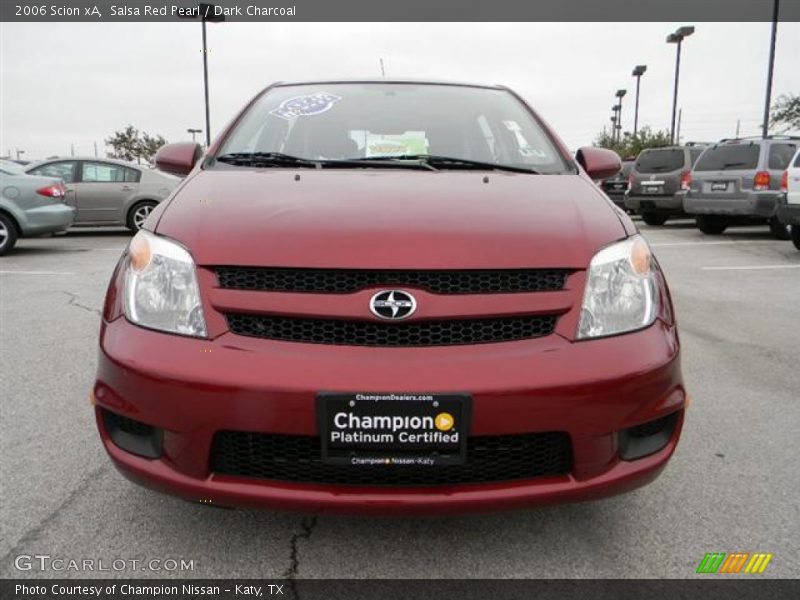 Salsa Red Pearl / Dark Charcoal 2006 Scion xA