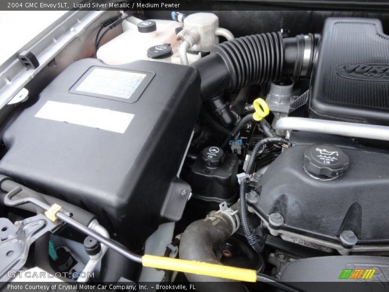 Liquid Silver Metallic / Medium Pewter 2004 GMC Envoy SLT