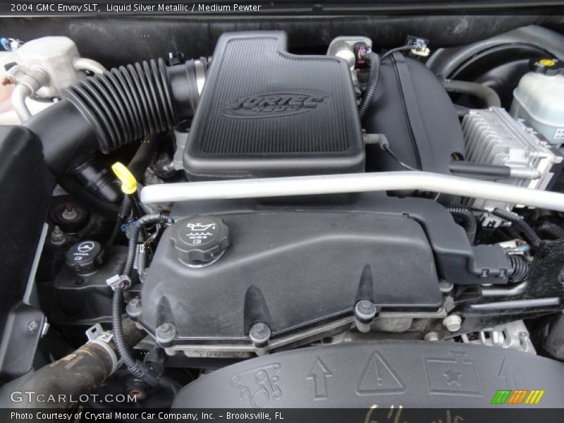 Liquid Silver Metallic / Medium Pewter 2004 GMC Envoy SLT